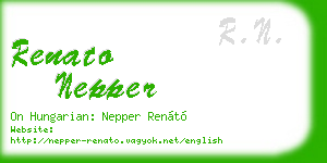 renato nepper business card